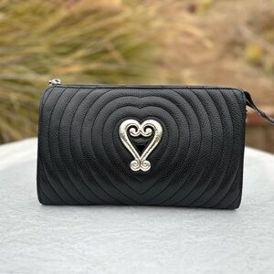 Black Heart-Embellished Women's Bag